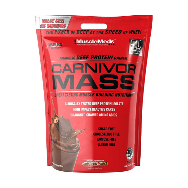 Musclemeds Carnivor Mass 10 lbs Bag Beef Protein Mass Gainer