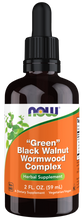 NOW FOODS GREEN BLACK WALNUT WORMWOOD COMPLEX LIQUID 2 FL.OZ 37 Servings