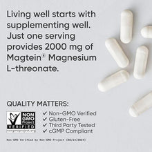 Sports Research Magtein Magnesium L-Threonate, 2000 mg, 135 Veggie Capsules