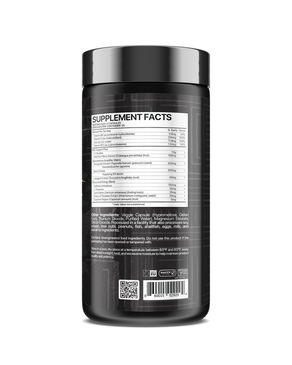 Core Champs 3 in 1 Testosterone Booster 100 Capsules