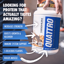 Magnum Quattro - Muscle-building, 4 protein isolate blend - 2lb