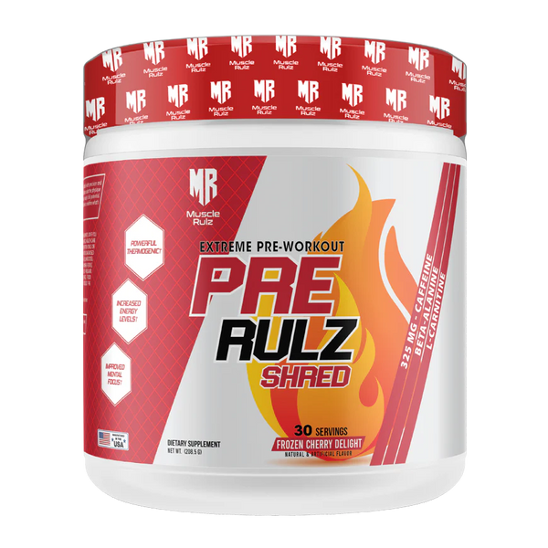 Muscle Rulz PRE RULZ Shred 30 Servings Pre-Workout with Fat Burner