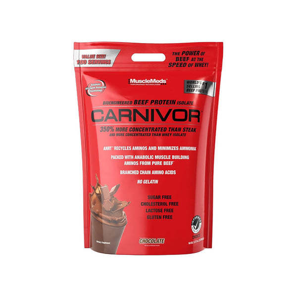 Musclemeds Carnivor Beef Protein Isolate 100 Servings Bag 100% Beef Protein