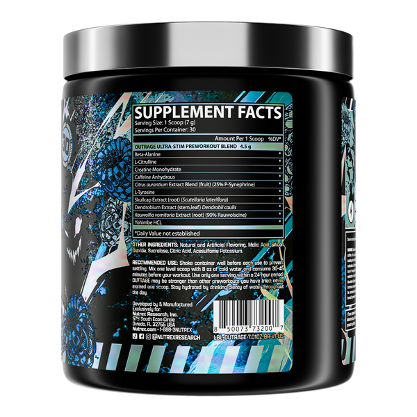 Nutrex Research Outrage Pre-Workout 30 Servings