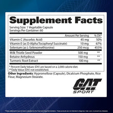 Gat Sport Essential Liver Cleanse 60 Capsules Healthy Liver Function