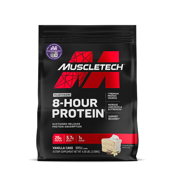 MuscleTech Platinum 8-Hour Protein 4.6LBS Sustained-Release MUSCLETECH