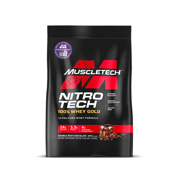 Muscletech Nitro-Tech 100% Whey Gold 8LBS Ultra-Pure Whey Formula MUSCLETECH