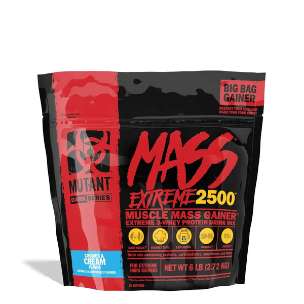 Mutant Mass Extreme 2500 6 lbs Muscle Mass Gainer MUTANT
