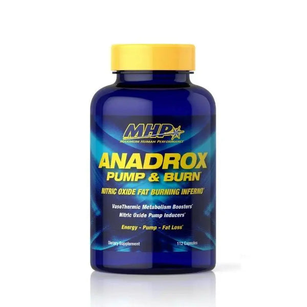 MHP Anadrox Pump & Burn- 112 Capsules Energy Pump Fatloss MHP