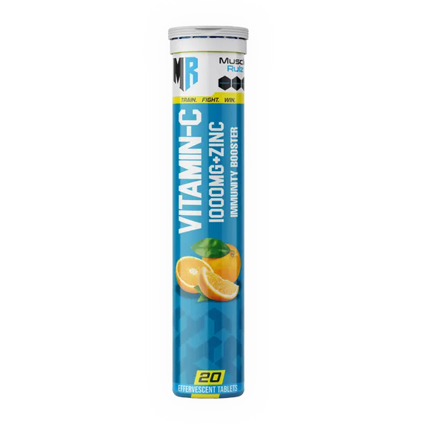 Muscle Rulz Vitamin C+Zinc Immunity Booster 20 Effervescent Tablets MUSCLE RULZ