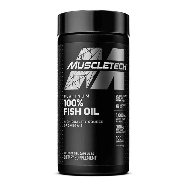 Muscletech Platinum 100% Omega Fish Oil 100 Softgels MUSCLETECH