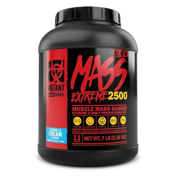 Mutant Mass Extreme 2500 7 lbs Muscle Mass Gainer MUTANT