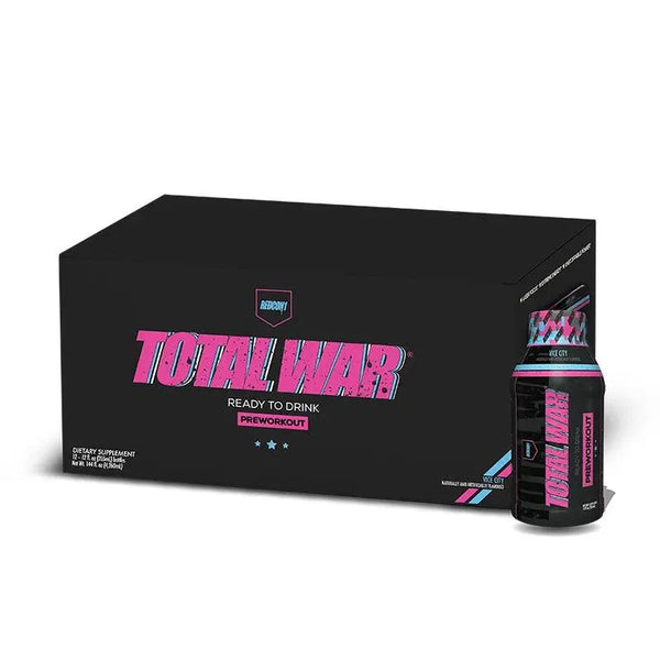 Redcon1 Total War RTD 12 Pack Ready To Drink Pre-Workout REDCON1