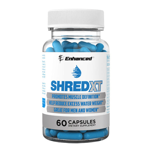 Enhanced Shred XT 60 Capsules Improve Muscle Definition ENHANCED